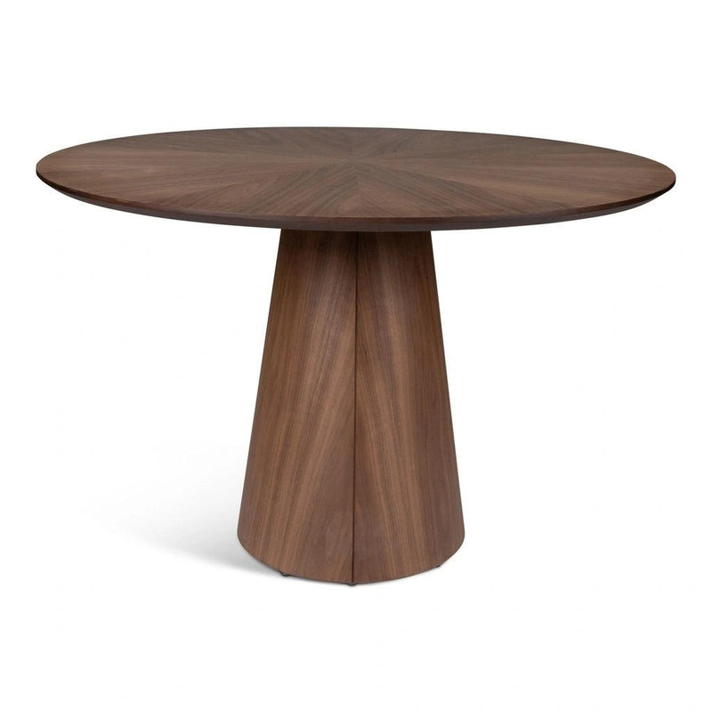 Mona Wooden Round Dining Table Dining Tables LOOMLAN By Urbia