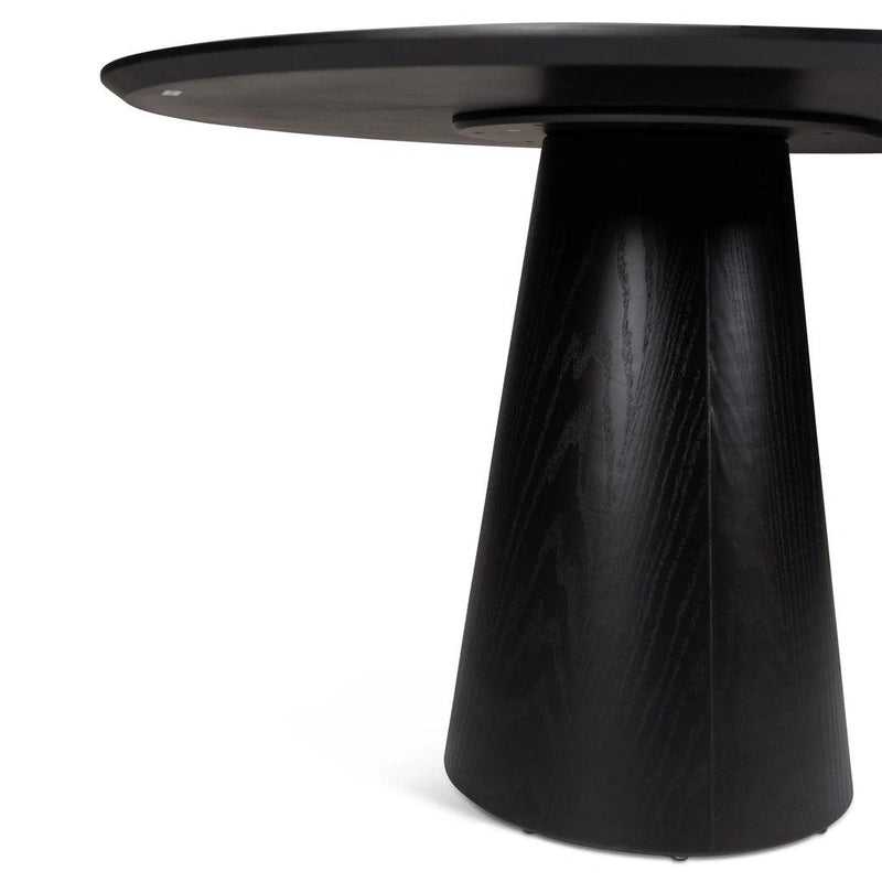 Mona Wooden Round Dining Table Dining Tables LOOMLAN By Urbia