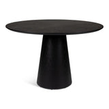 Mona Wooden Round Dining Table Dining Tables LOOMLAN By Urbia