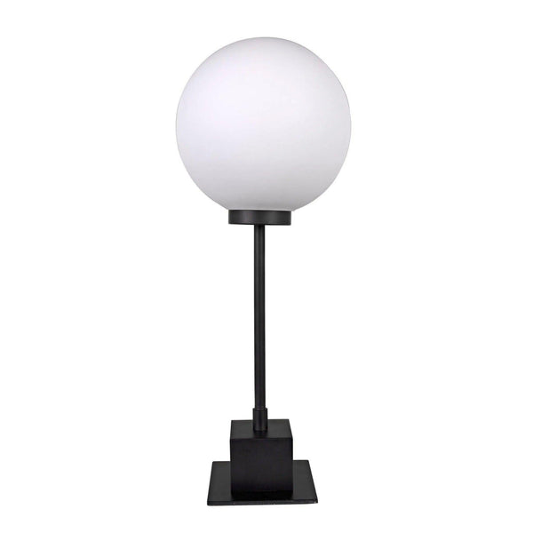 Mond Table Lamp, Black Steel Table Lamps LOOMLAN By Noir