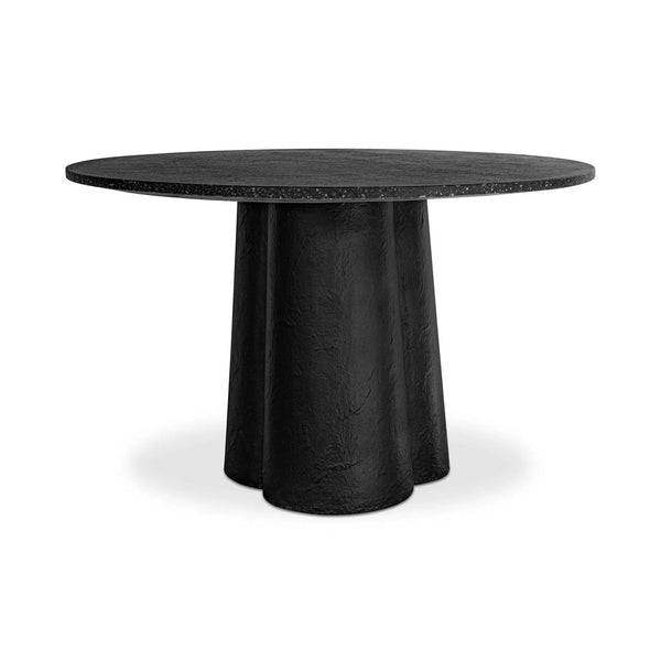 Mono Terrazzo and Concrete Round Dining Table Dining Tables LOOMLAN By Moe's Home