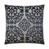 Monte Midnight Blue Throw Pillow With Insert Throw Pillows LOOMLAN By D.V. Kap