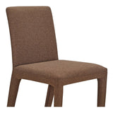 Monte Polyester Upholstered Armless Dining Chair (Set of 2) Dining Chairs LOOMLAN By Moe's Home