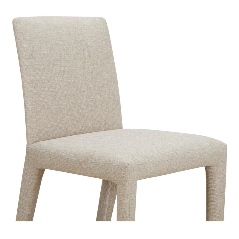 Monte Polyester Upholstered Armless Dining Chair (Set of 2) Dining Chairs LOOMLAN By Moe's Home