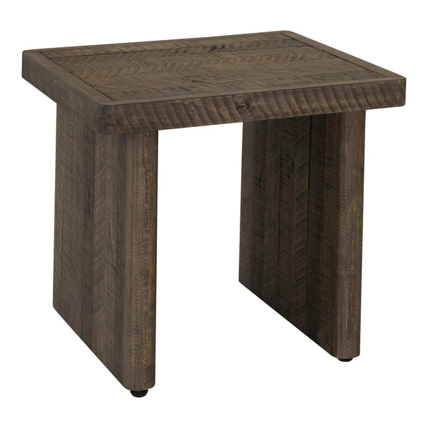 Monterey Rustic Solid Pine Wood End Table for Living Room Side Tables LOOMLAN By Moe's Home