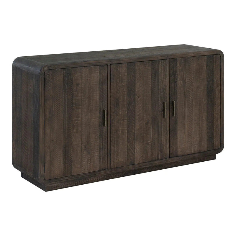 Monterey Rustic Solid Pine Wood Sideboard Sideboards LOOMLAN By Moe's Home