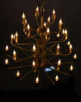 Montoro Metal Chandelier With Antique Brass Chandeliers LOOMLAN By Noir