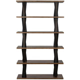 Mood Bookcase, Ebony and Dark Walnut Bookcases LOOMLAN By Noir