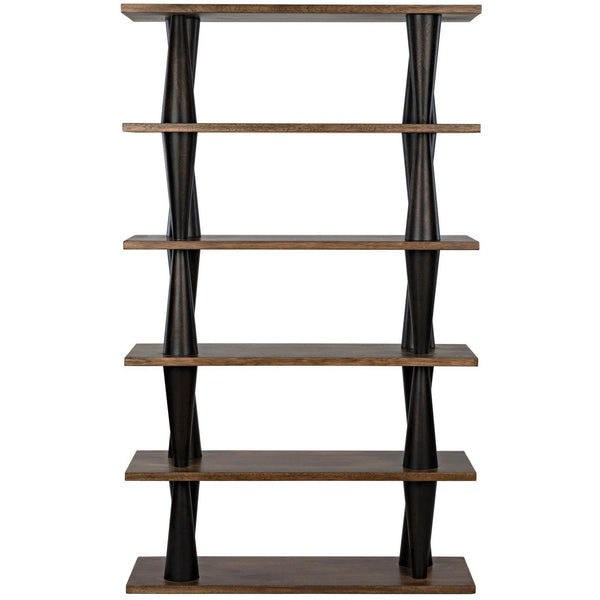 Mood Bookcase, Ebony and Dark Walnut Bookcases LOOMLAN By Noir