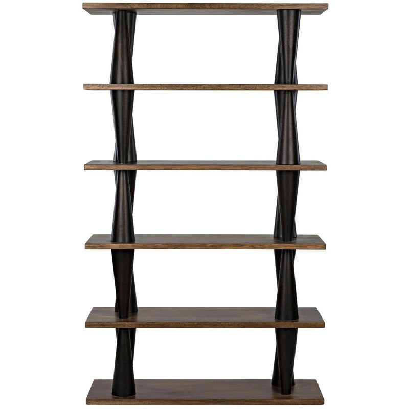 Mood Bookcase, Ebony and Dark Walnut Bookcases LOOMLAN By Noir