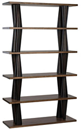 Mood Bookcase, Ebony and Dark Walnut Bookcases LOOMLAN By Noir