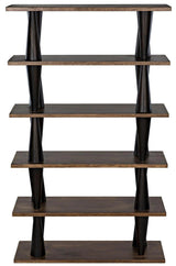 Mood Bookcase, Ebony and Dark Walnut Bookcases LOOMLAN By Noir