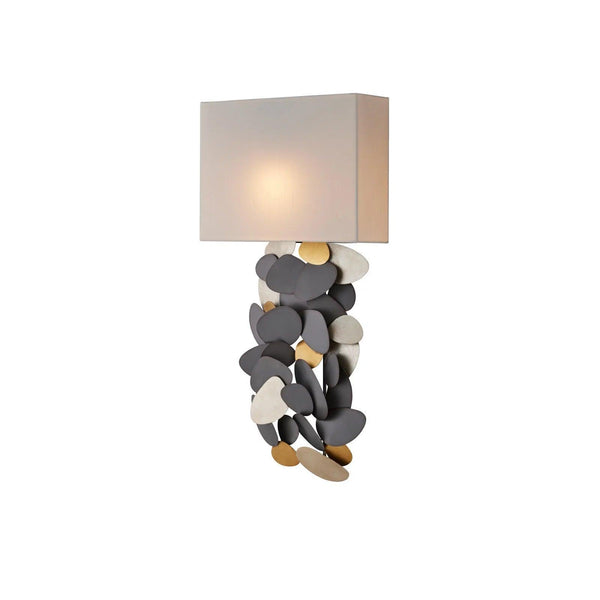 Moon Dust Iron Grey Wall Sconce Wall Sconces LOOMLAN By Currey & Co