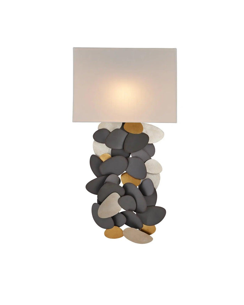 Moon Dust Iron Grey Wall Sconce Wall Sconces LOOMLAN By Currey & Co