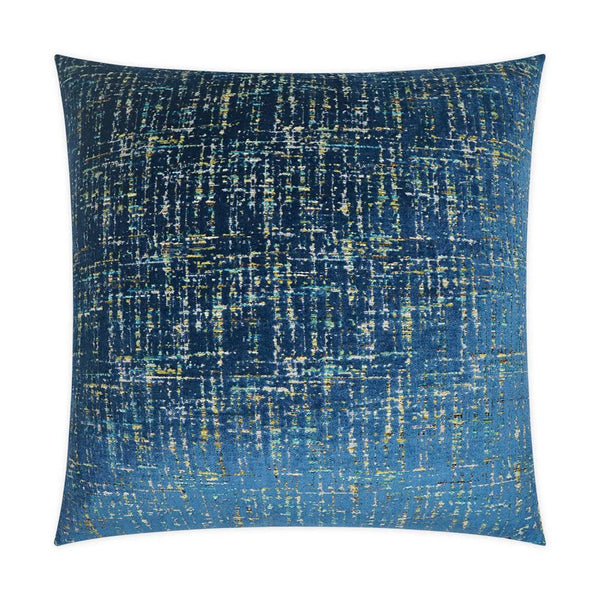 Moonstruck Blue Abstract Blue Large Throw Pillow With Insert Throw Pillows LOOMLAN By D.V. Kap