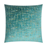 Moonstruck Peacock Turquoise Teal Large Throw Pillow With Insert Throw Pillows LOOMLAN By D.V. Kap