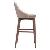 Moor Bar Chair Beige Bar Stools LOOMLAN By Zuo Modern