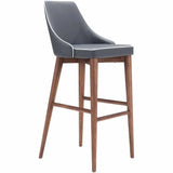 Moor Bar Chair Dark Gray Bar Stools LOOMLAN By Zuo Modern