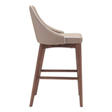 Moor Counter Chair Beige Counter Stools LOOMLAN By Zuo Modern