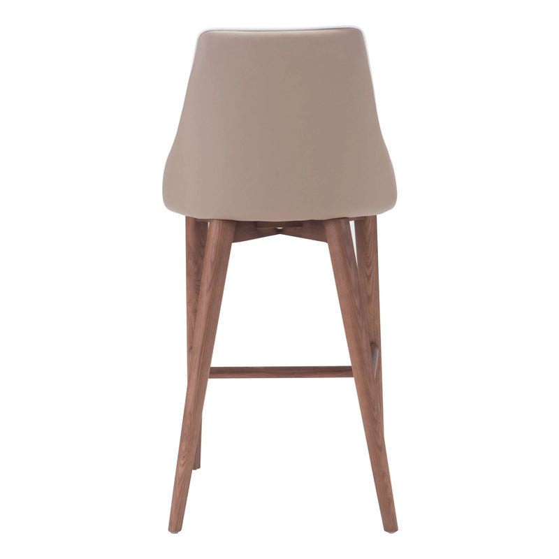 Moor Counter Chair Beige Counter Stools LOOMLAN By Zuo Modern