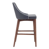 Moor Counter Chair Dark Gray Counter Stools LOOMLAN By Zuo Modern