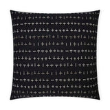 Morales Black Global Black Large Throw Pillow With Insert Throw Pillows LOOMLAN By D.V. Kap