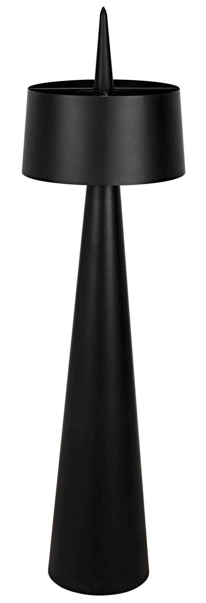 Moray Floor Lamp, Black Steel Floor Lamps LOOMLAN By Noir