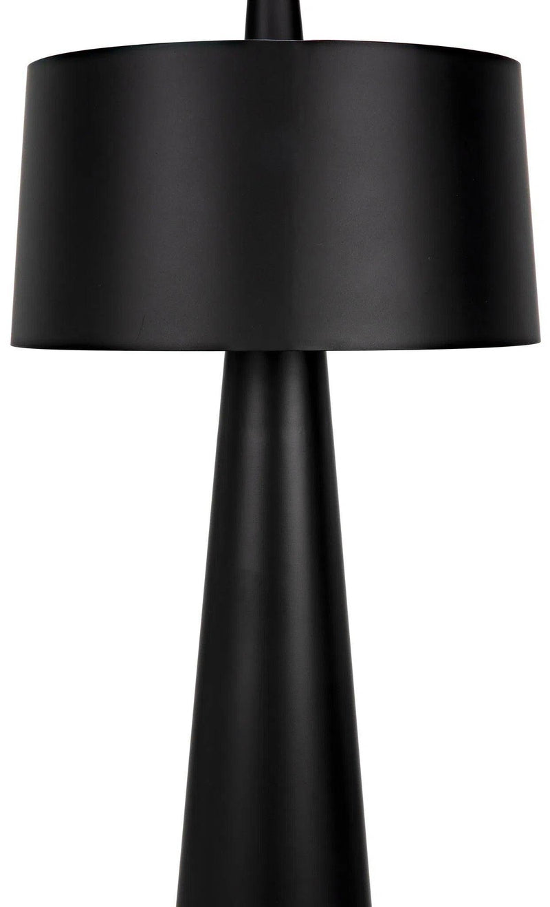 Moray Floor Lamp, Black Steel Floor Lamps LOOMLAN By Noir