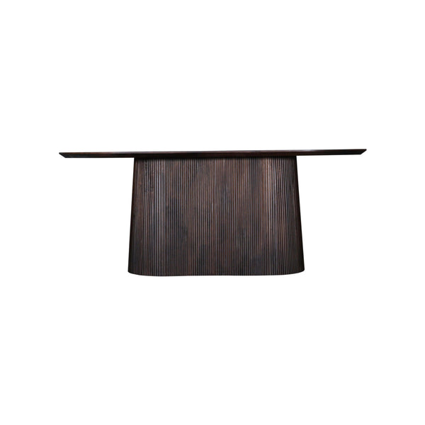 Morlando Wood Black Geometric Dining Table Dining Tables LOOMLAN By Bassett Mirror