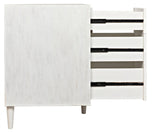 Morten Wood White Dresser With 9 Drawers Dressers LOOMLAN By Noir