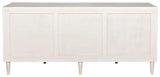 Morten Wood White Dresser With 9 Drawers Dressers LOOMLAN By Noir