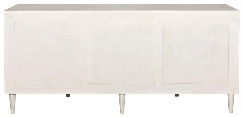 Morten Wood White Dresser With 9 Drawers Dressers LOOMLAN By Noir