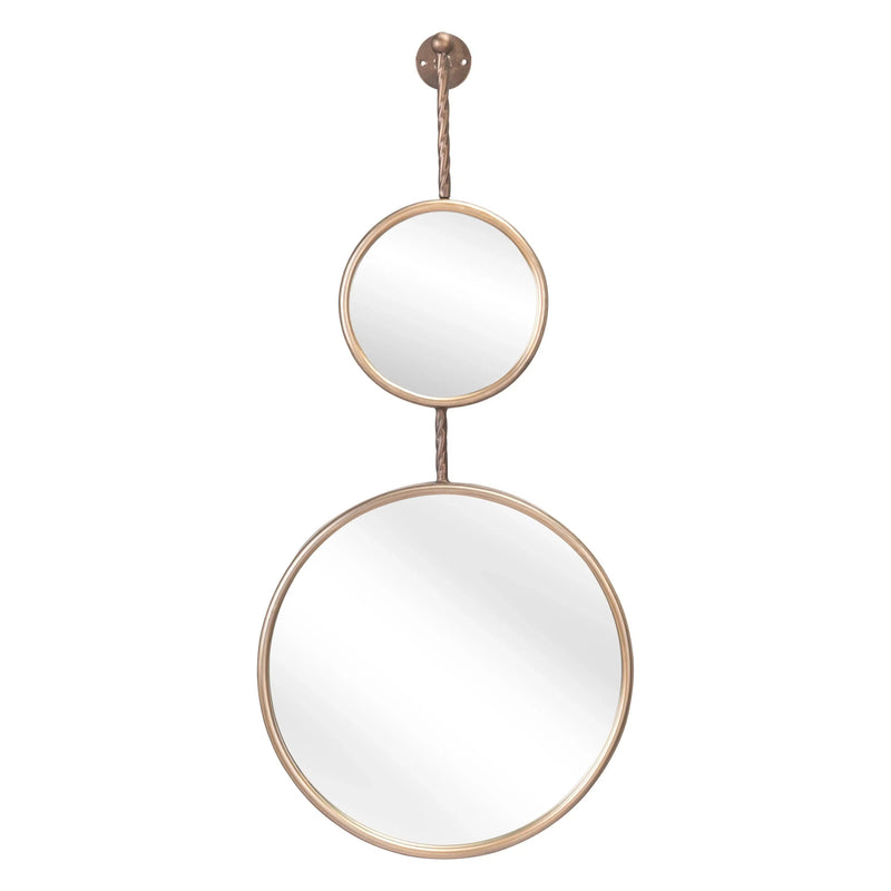 Mott Mirror Gold Wall Mirrors LOOMLAN By Zuo Modern