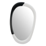 Muna White & Black Vertical Mirror Wall Mirrors LOOMLAN By Zuo Modern