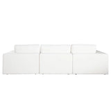 Muse Mist White 4PC Modular Reversible Chaise Sectional Modular Sofas LOOMLAN By Diamond Sofa