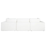 Muse Mist White 4PC Modular Reversible Chaise Sectional Modular Sofas LOOMLAN By Diamond Sofa