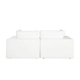 Muse Mist White Performance Fabric 2PC Modular Sofa Sofas & Loveseats LOOMLAN By Diamond Sofa