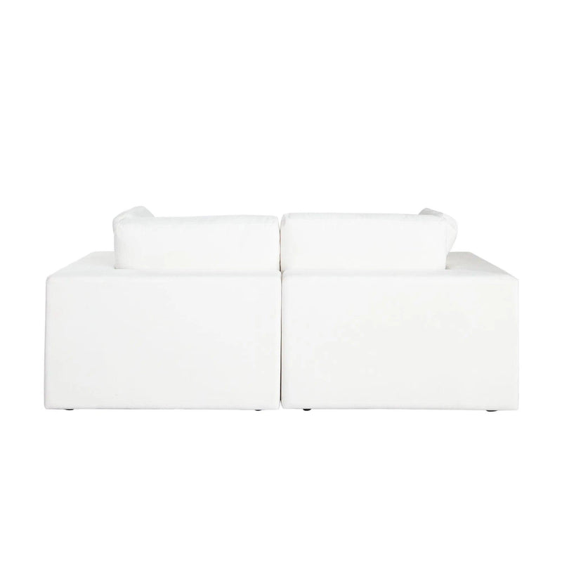 Muse Mist White Performance Fabric 2PC Modular Sofa Sofas & Loveseats LOOMLAN By Diamond Sofa