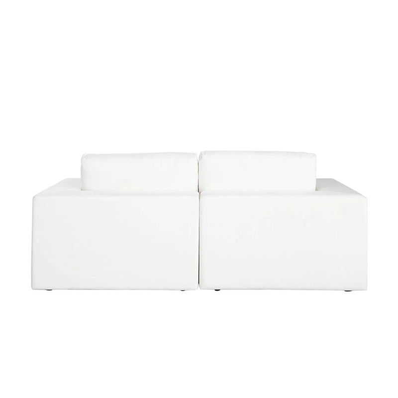 Muse Mist White Performance Fabric 2PC Modular Sofa Sofas & Loveseats LOOMLAN By Diamond Sofa