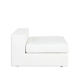 Muse Mist White Performance Fabric Armless Chair Club Chairs LOOMLAN By Diamond Sofa