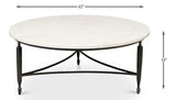 Mykos Round Coffee Table Coffee Tables LOOMLAN By Sarreid