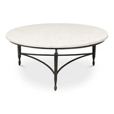 Mykos Round Coffee Table Coffee Tables LOOMLAN By Sarreid