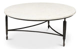 Mykos Round Coffee Table Coffee Tables LOOMLAN By Sarreid