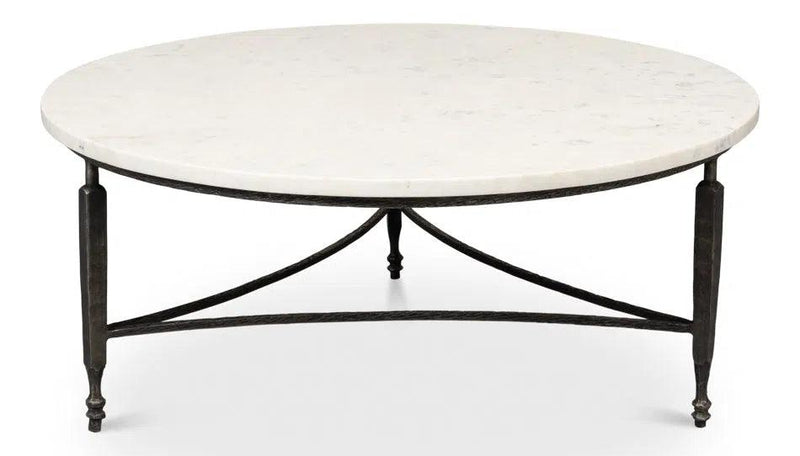 Mykos Round Coffee Table Coffee Tables LOOMLAN By Sarreid