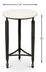 Mykos Round Side Table Side Tables LOOMLAN By Sarreid