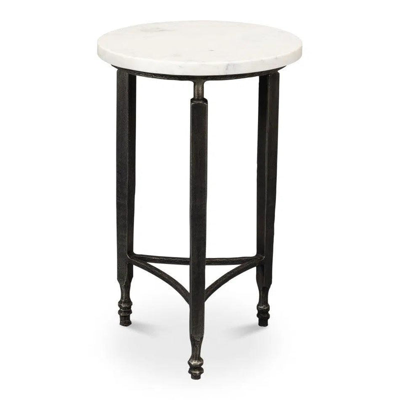 Mykos Round Side Table Side Tables LOOMLAN By Sarreid