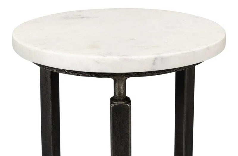 Mykos Round Side Table Side Tables LOOMLAN By Sarreid