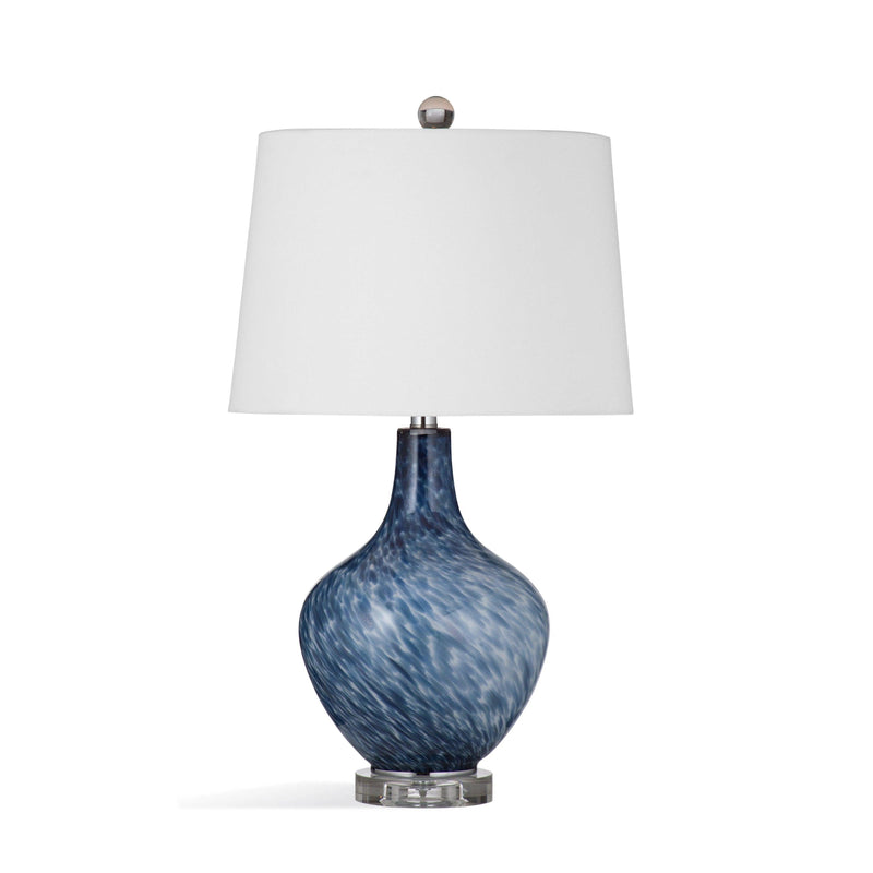 Myst Glass and Acrylic Blue Table Lamp Table Lamps LOOMLAN By Bassett Mirror