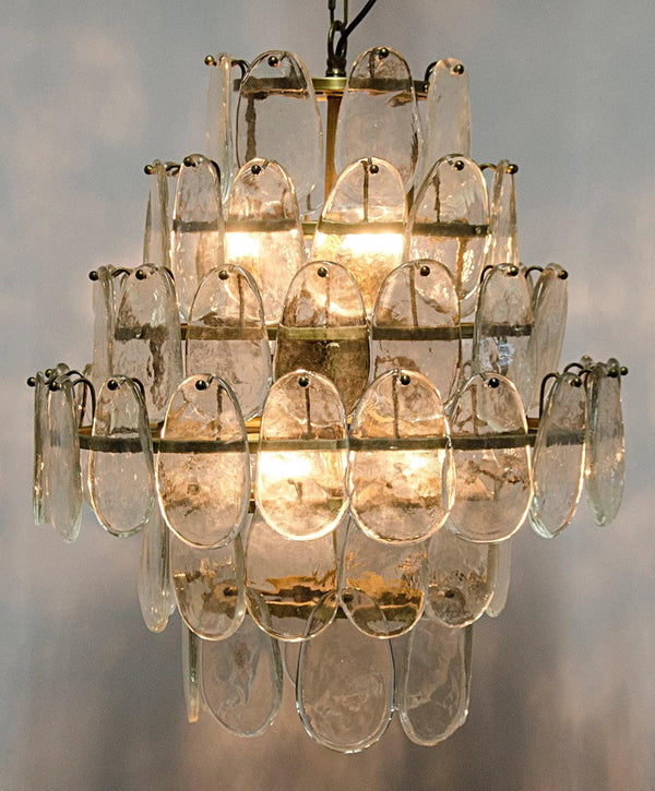 Mystic Metal and Glass Chandelier Chandeliers LOOMLAN By Noir