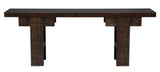 Nabu Console, Hand Rubbed Black with Light Brown Trim Console Tables LOOMLAN By Noir